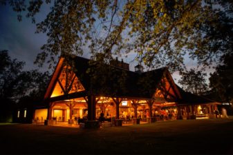 Pavilion at night