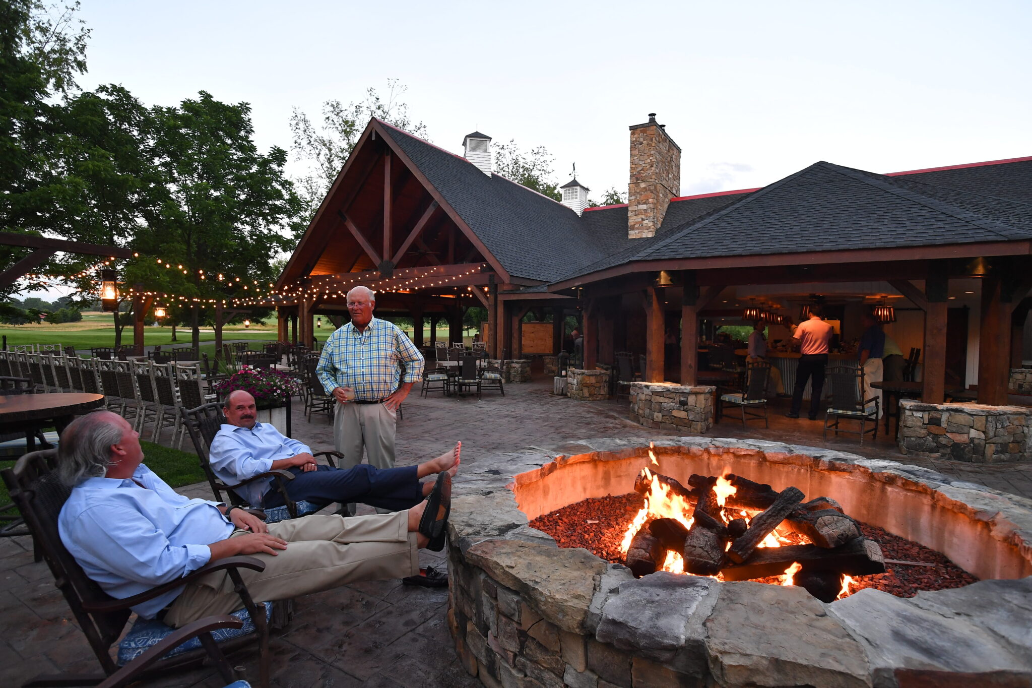 Evening gathering at The Olde Farm